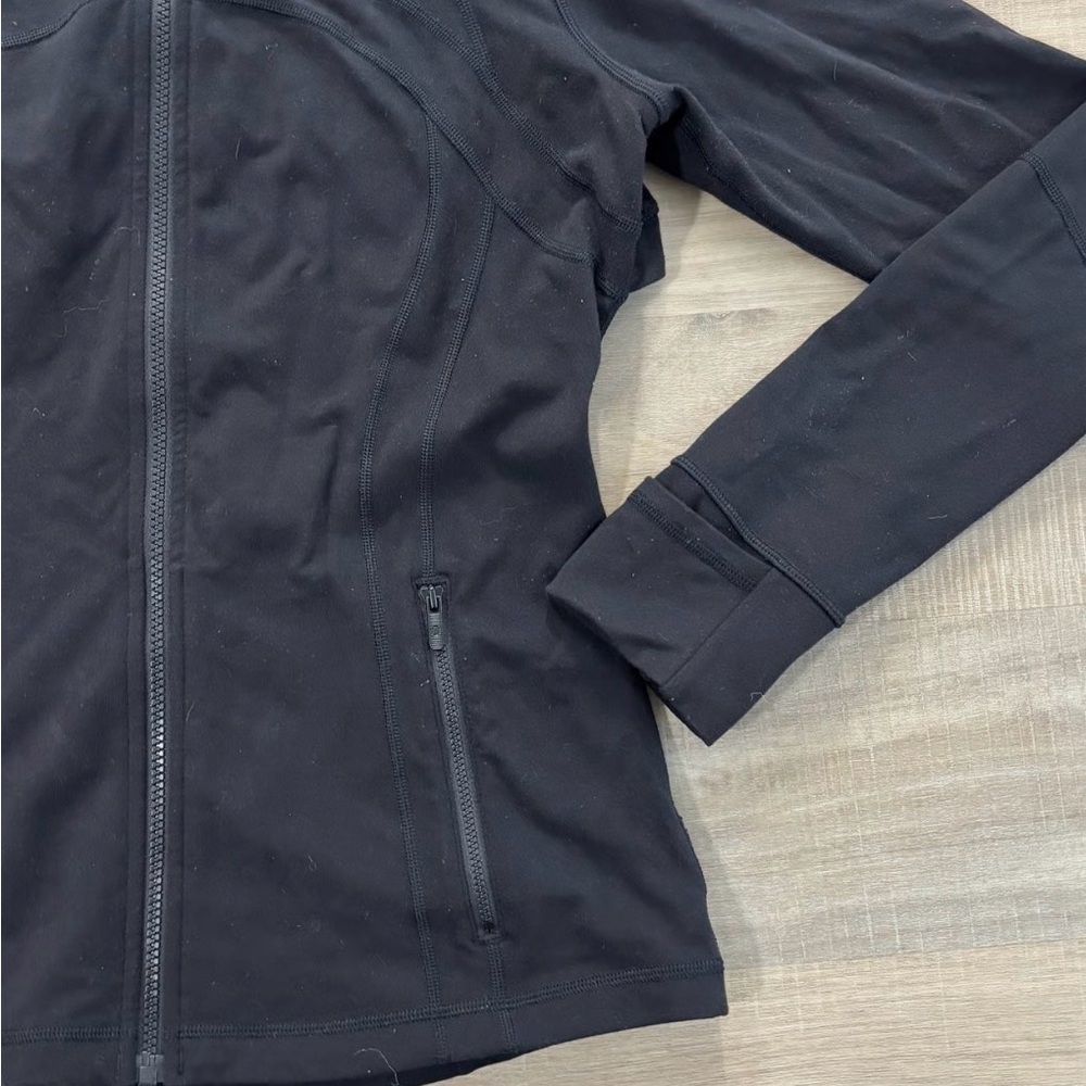Lululemon Define Jacket Black Size 2 Full Zip Logo 💎EUC Retails $128 - Picture 7 of 10